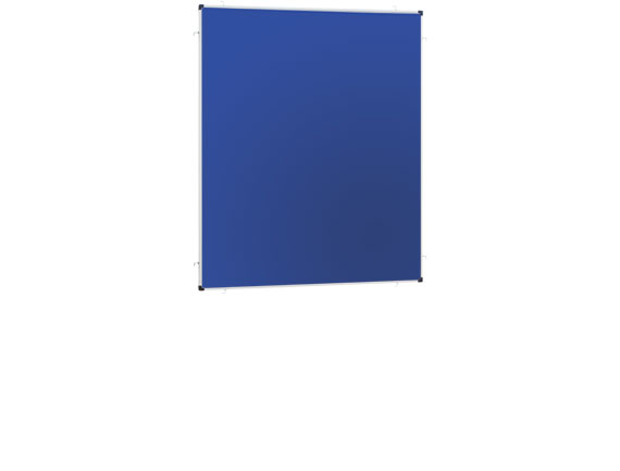 Kombinationswand Pinnwand-Panel für Kombinationswand Flanell Dunkelblau